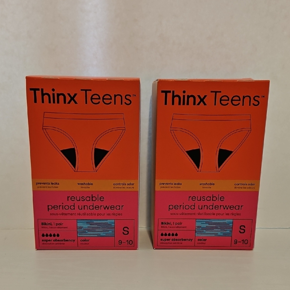 Thinx Teens Reusable Period Underwear - Blue and Purple